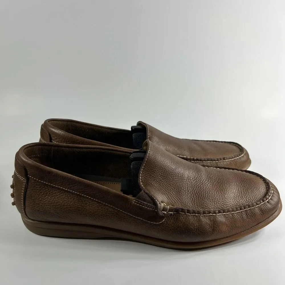 Johnston & Murphy Nichols Venetian Shoes Size 9 M  Tan Sheepskin Driving Loafer
